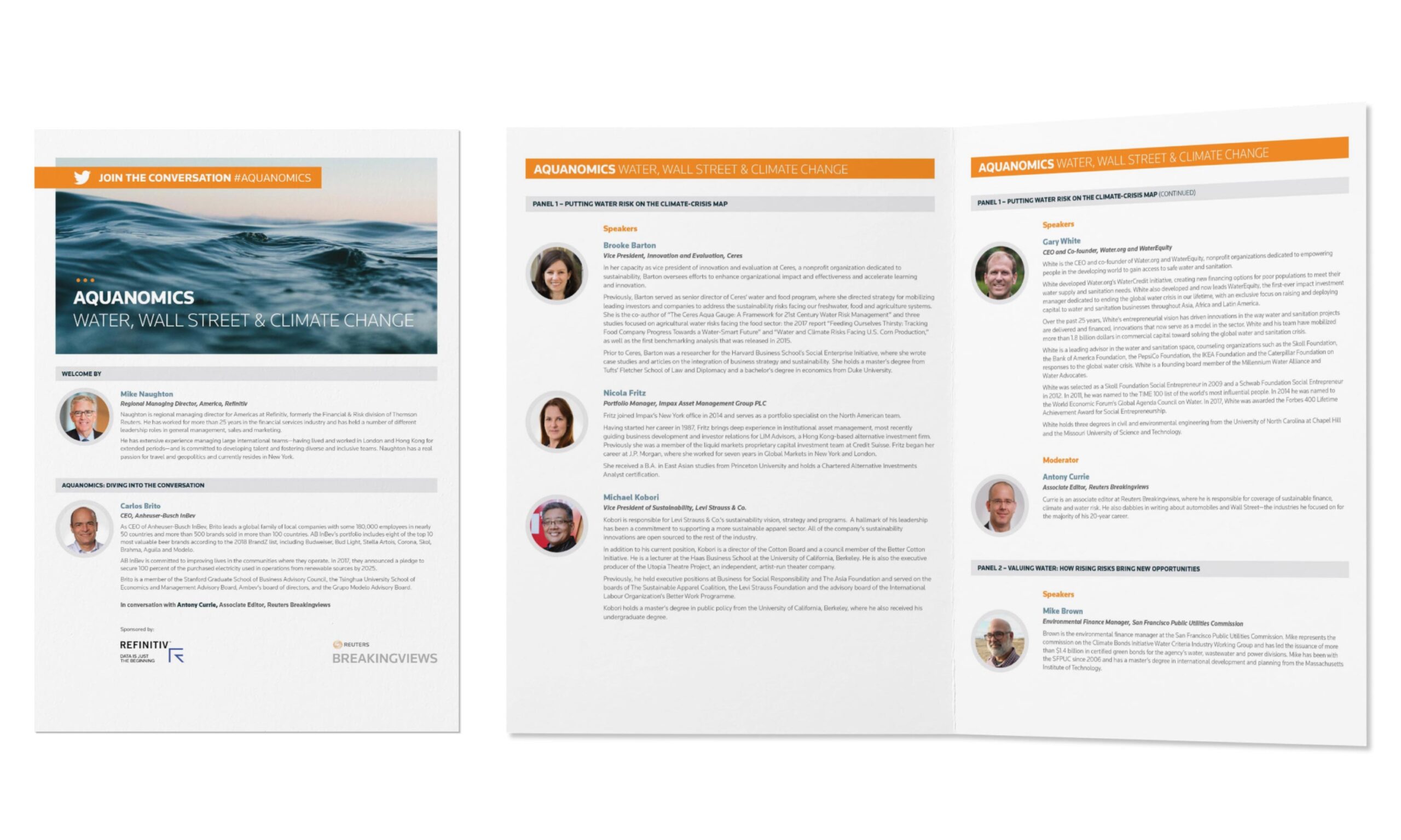 Aquanomics water supply forum Cleveland Design