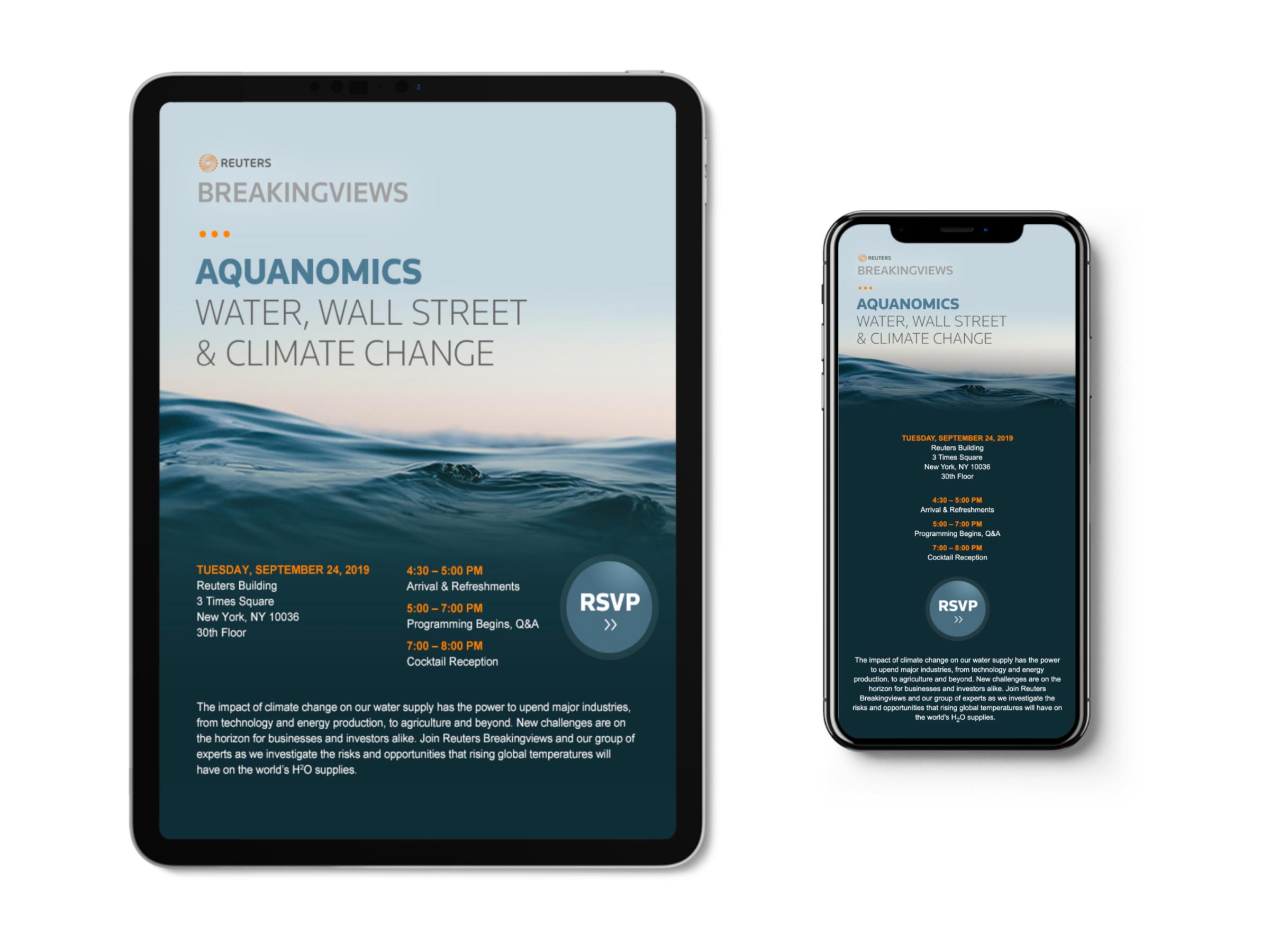 Aquanomics water supply forum Cleveland Design