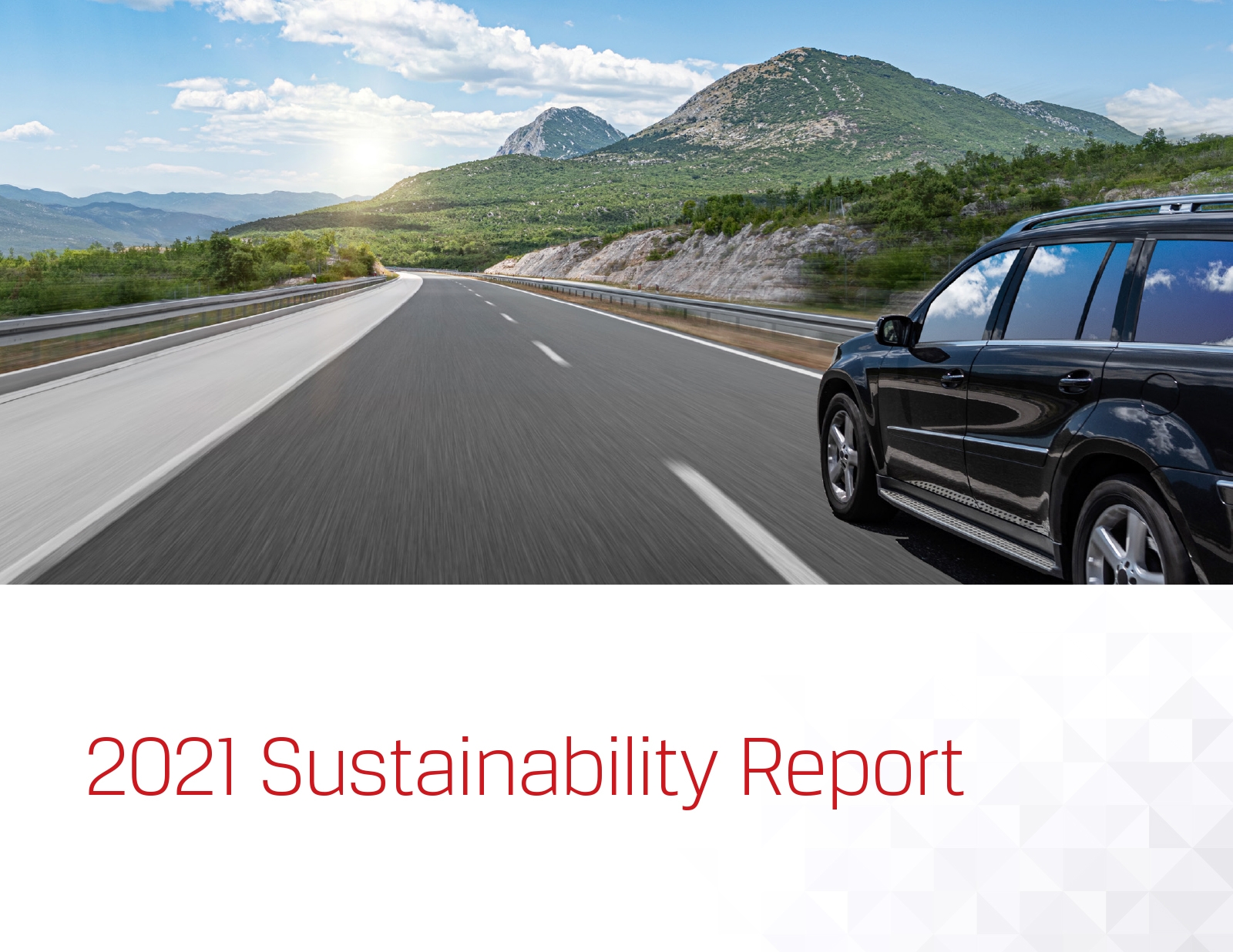 2021 Sustainability Report Cover